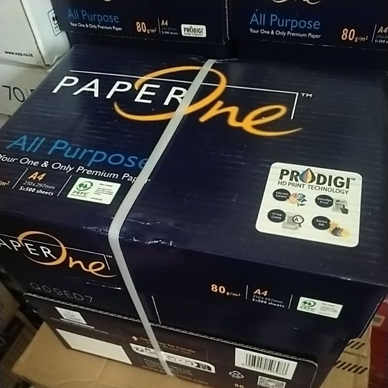 

kertas HVS paper one A4 80 g / paper one A4 80 gsm / kertas print 80 gsm / copy paper 80 gram murah