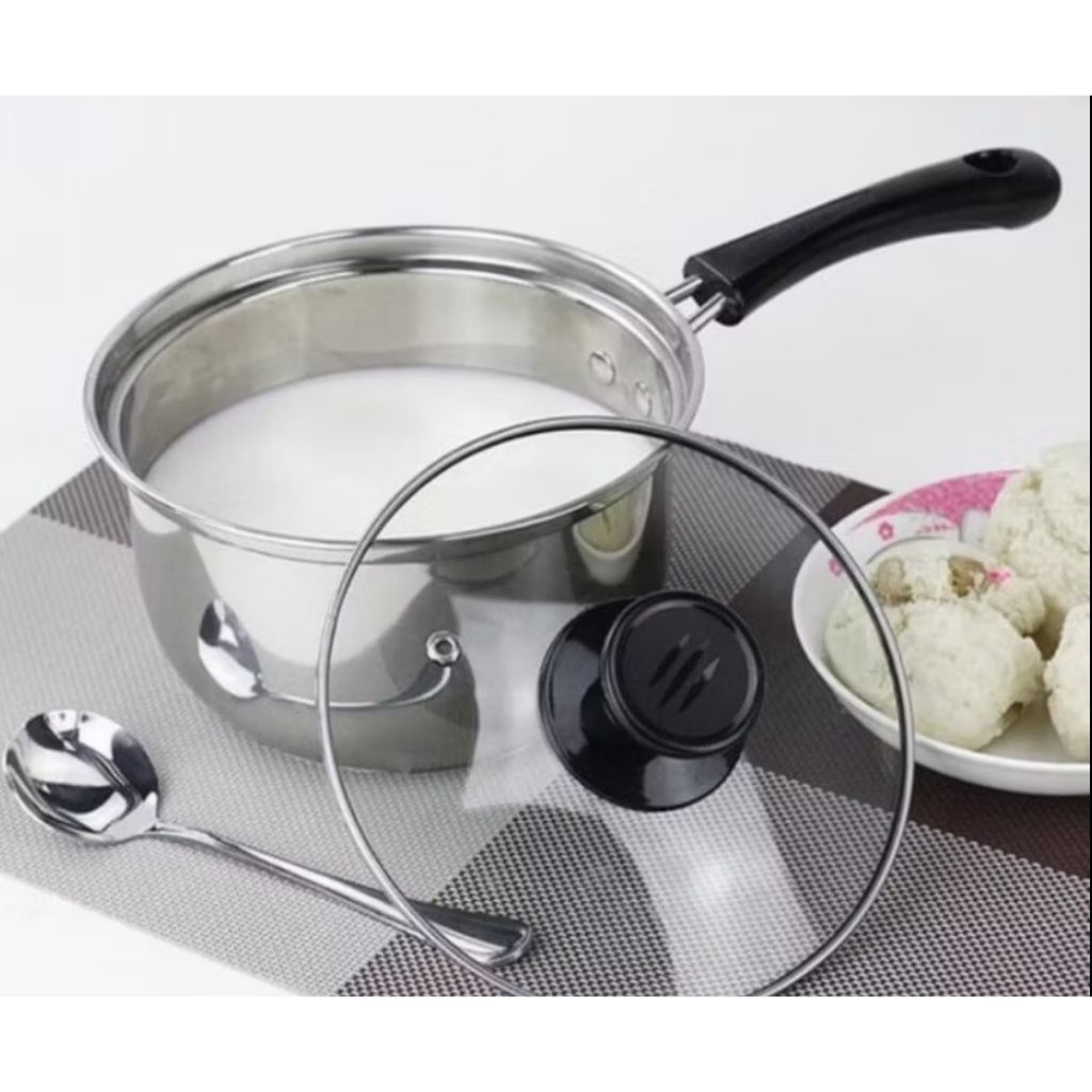 [NAGAKO] PANCI SUSU STAINLESS STEEL + TUTUP KACA / PANCI SUSU / PANCI SUSU STAINLESS