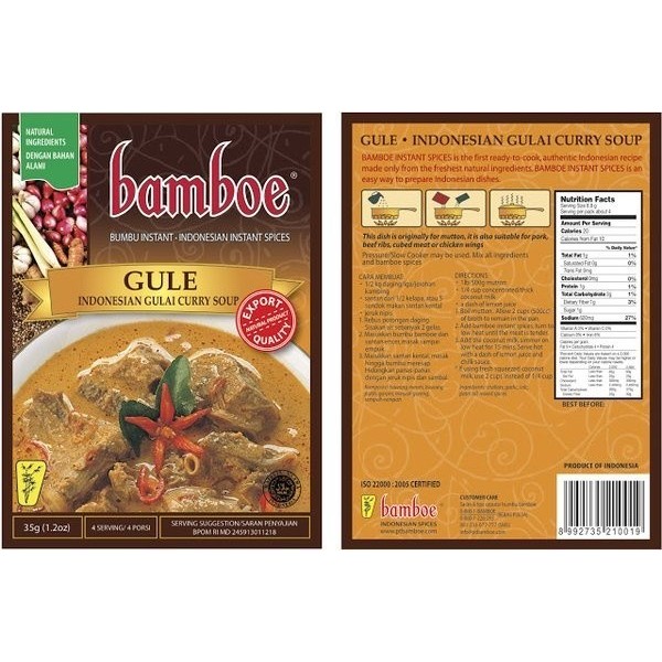 

Bamboe Bumbu Gule Instant