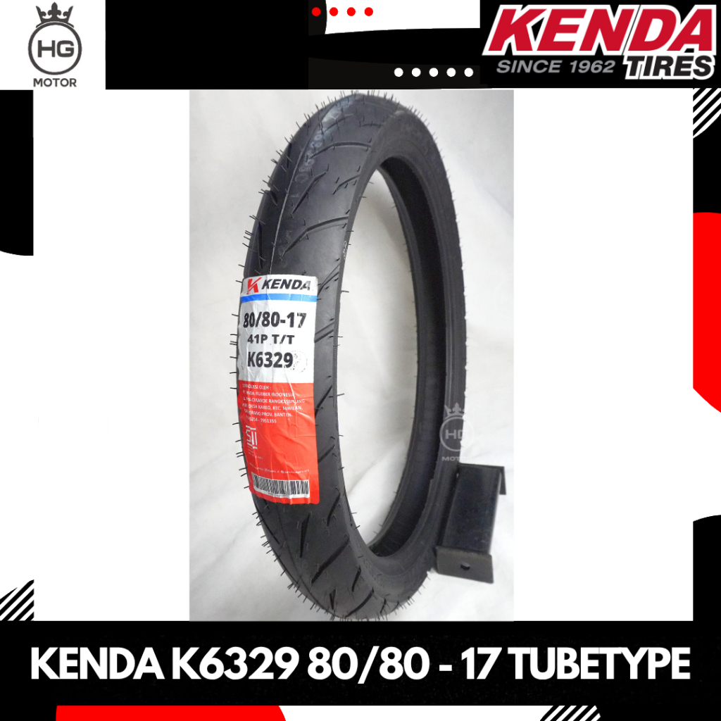 BAN KENDA K6329 80/80 90/80 Ring 17 BAN MOTOR RACING BAN DONAT TUBETYPE