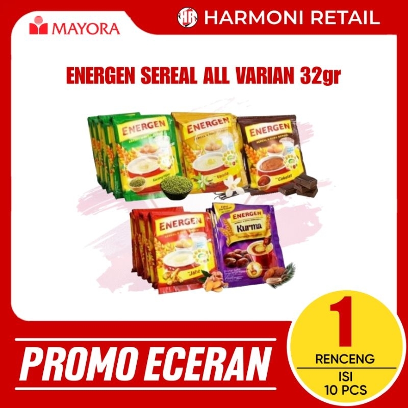 

Energen Sereal All Varian Rasa 35gr Kemasan 1 Renceng Sachet