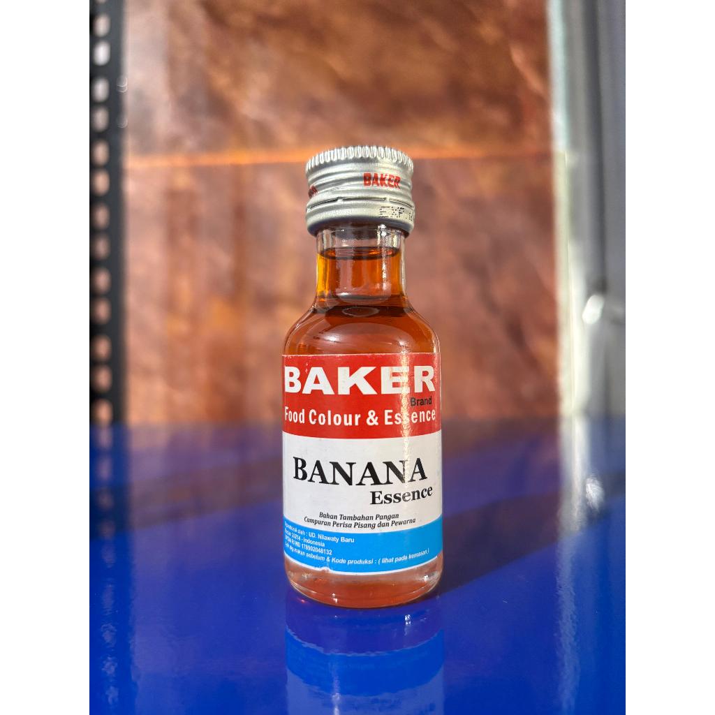 

BAKER Essence BANANA 28 ml Perisa Pisang Kue makanan minuman pudding ice cream HALAL