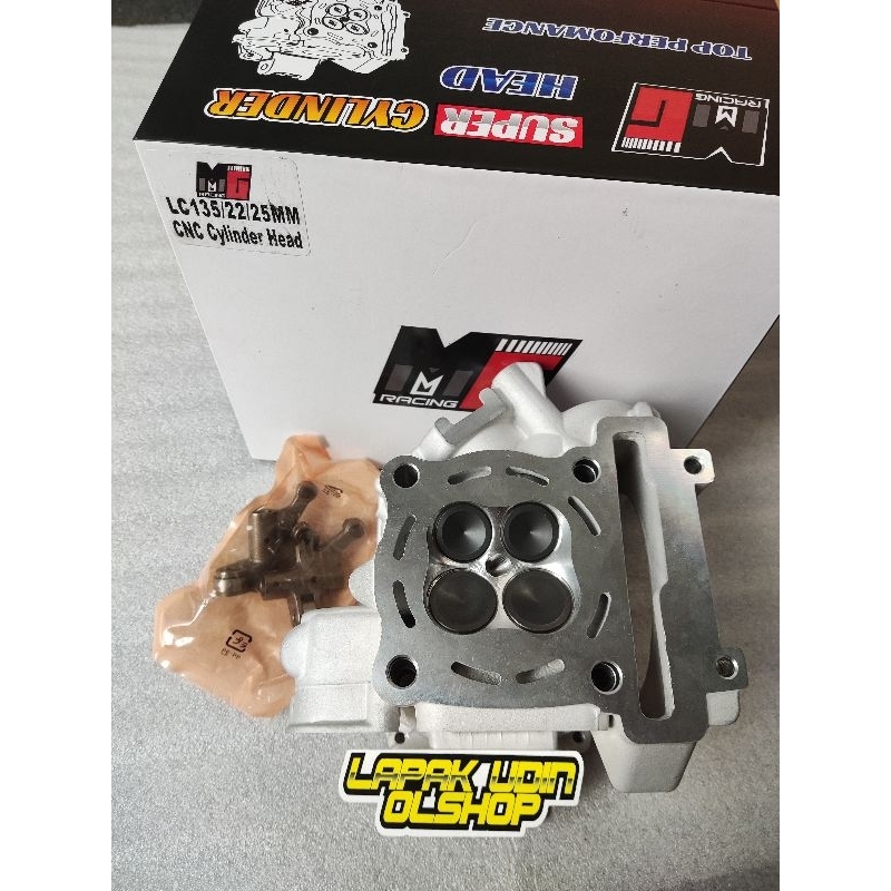 CYLINDER HEAD CYLINDER KOP MG RACING 25/22 CNC JUPITER MX 135 VIXION