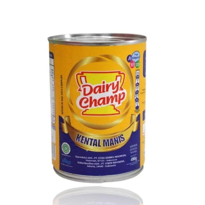 

Dairy champ 480gr susu Krimer kental manis