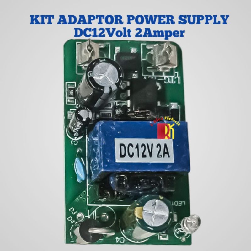 Kit Adaptor Power Suplly DC 12volt 2Amper