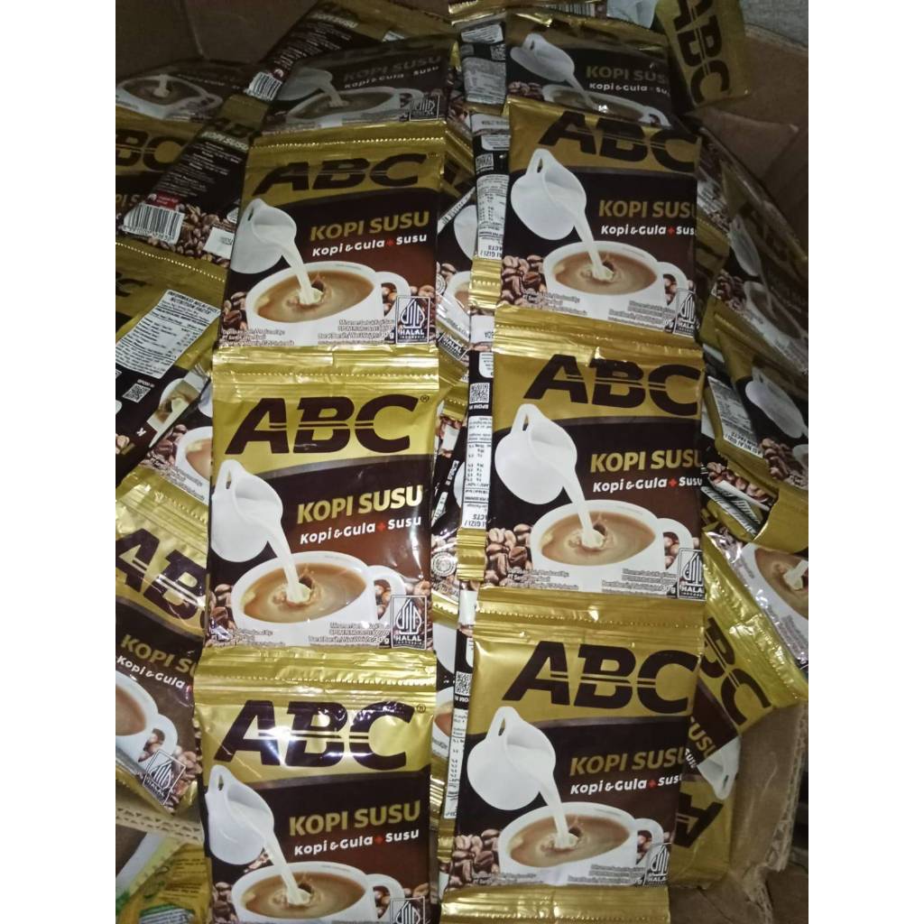 

KOPI ABC GULA + SUSU 1 DUS - Kopi Abc Plus Gula Dan Susu 31g 1 Dus - Isi 12 renteng / 120 pcs