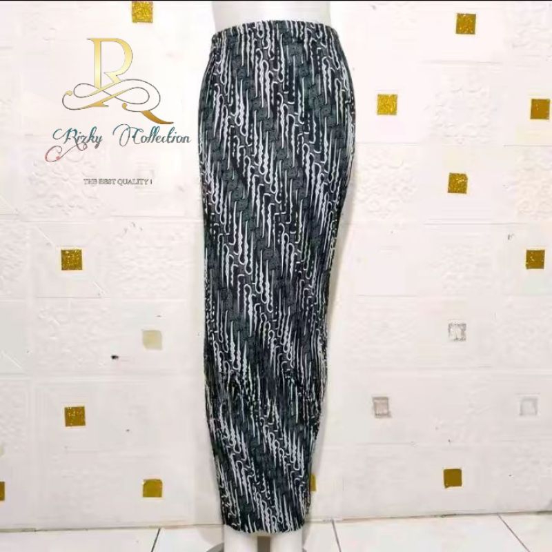 Rok Plisket Motif Batik / Rok Wisuda / Rok Pesta