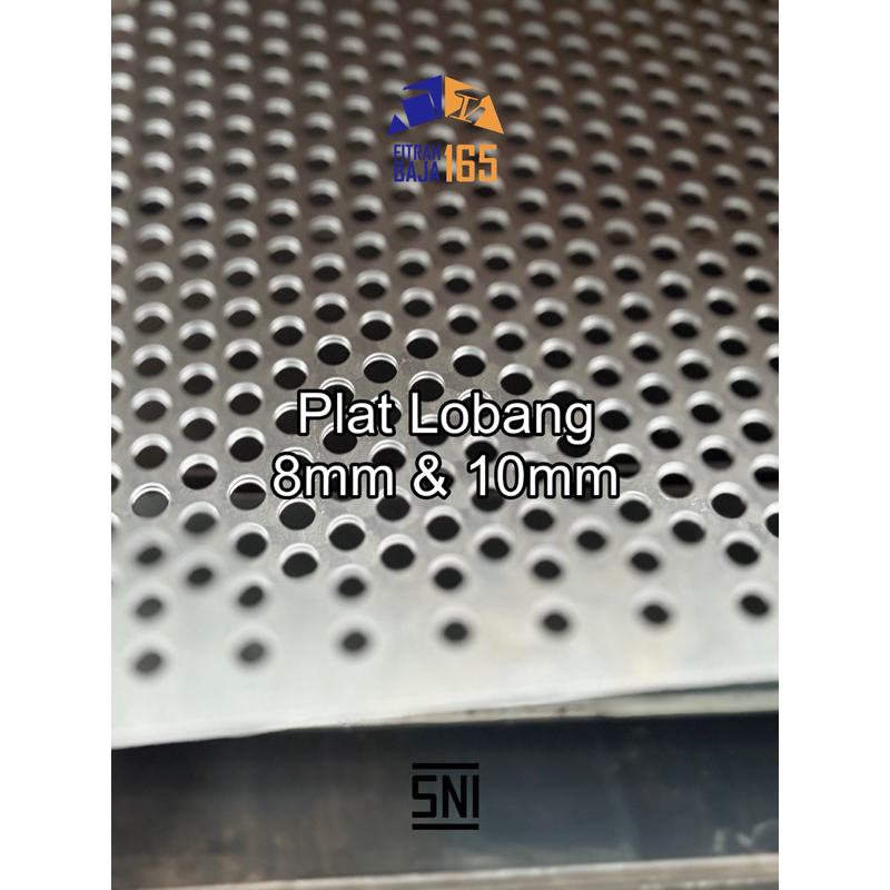 Plat Lubang Besi Bolong 8 mm 10 m / 1,1/0,9