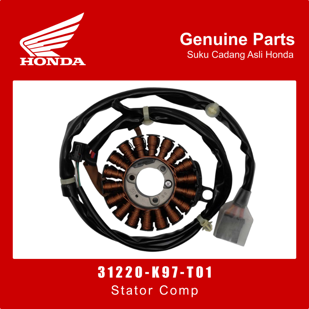 SPULL (STATOR COMP) HONDA NEW PCX 150 K97 | 31220-K97-T01 | STATOR COMP (31220K97T01) ORIGINAL AHM