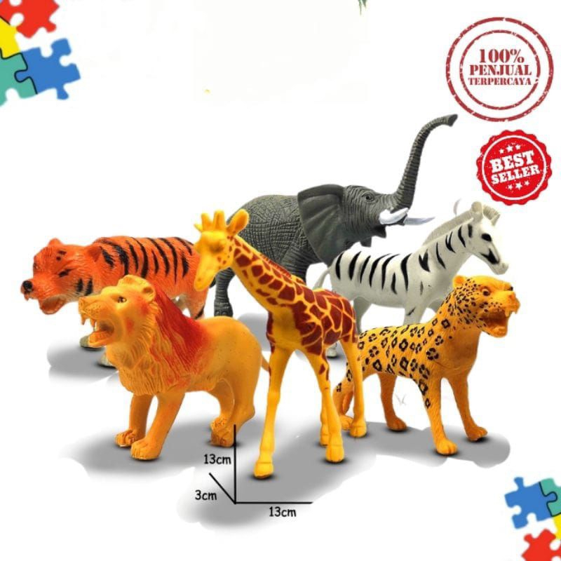 Mainan Binatang Karet besar Animal world
