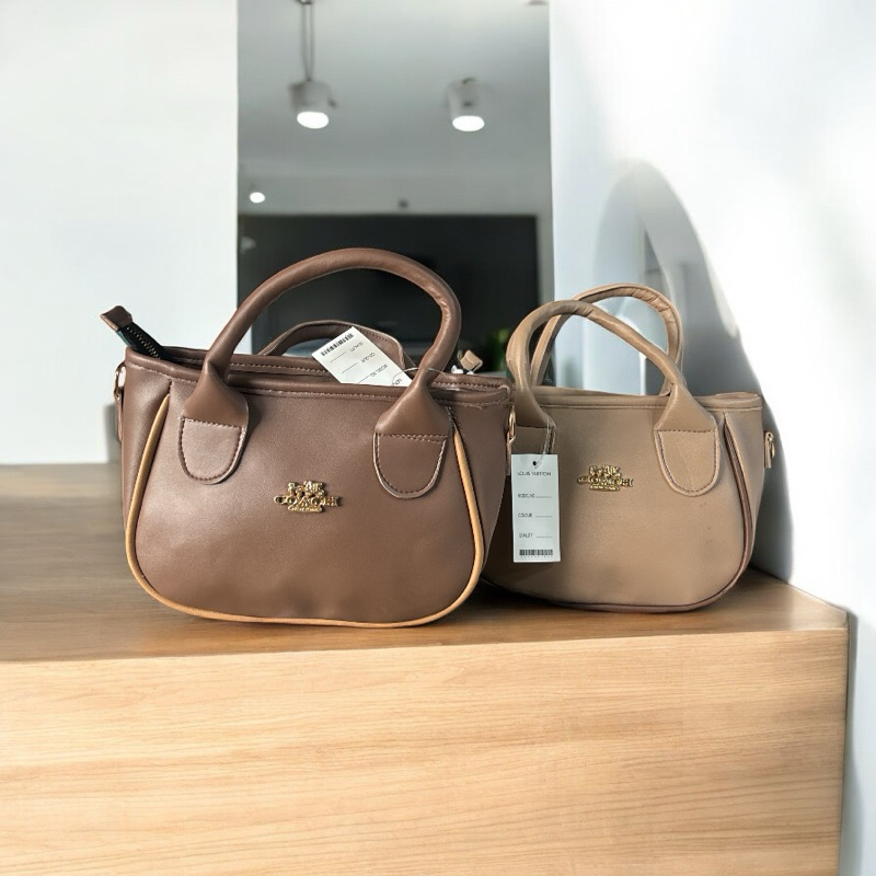 Tas wanita coach bahan tebal mewah dan murah handbag selempang tali bisban