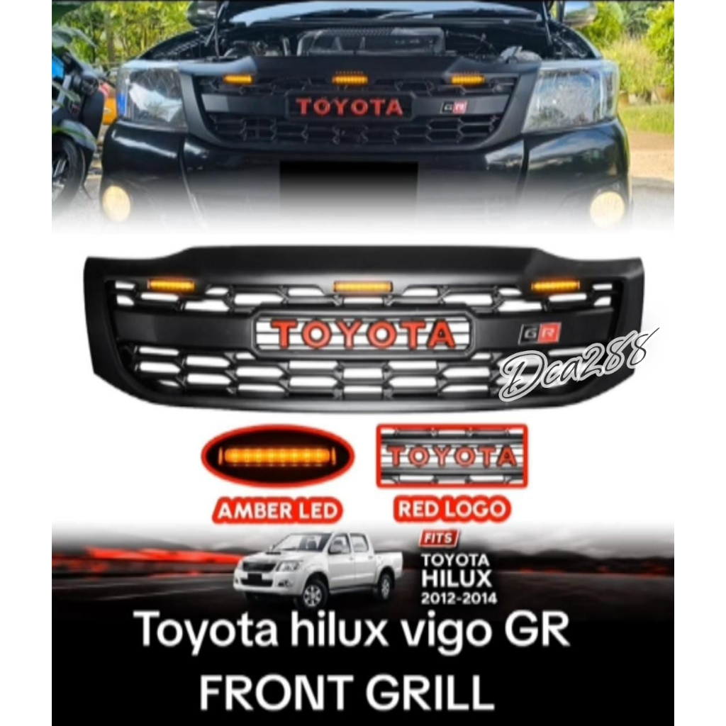 Gril Grill Grille Geril Depan Hilux Vigo 2012 2013 2014 & Grill Hilux Revo 2015 2016 2017 2018 Model