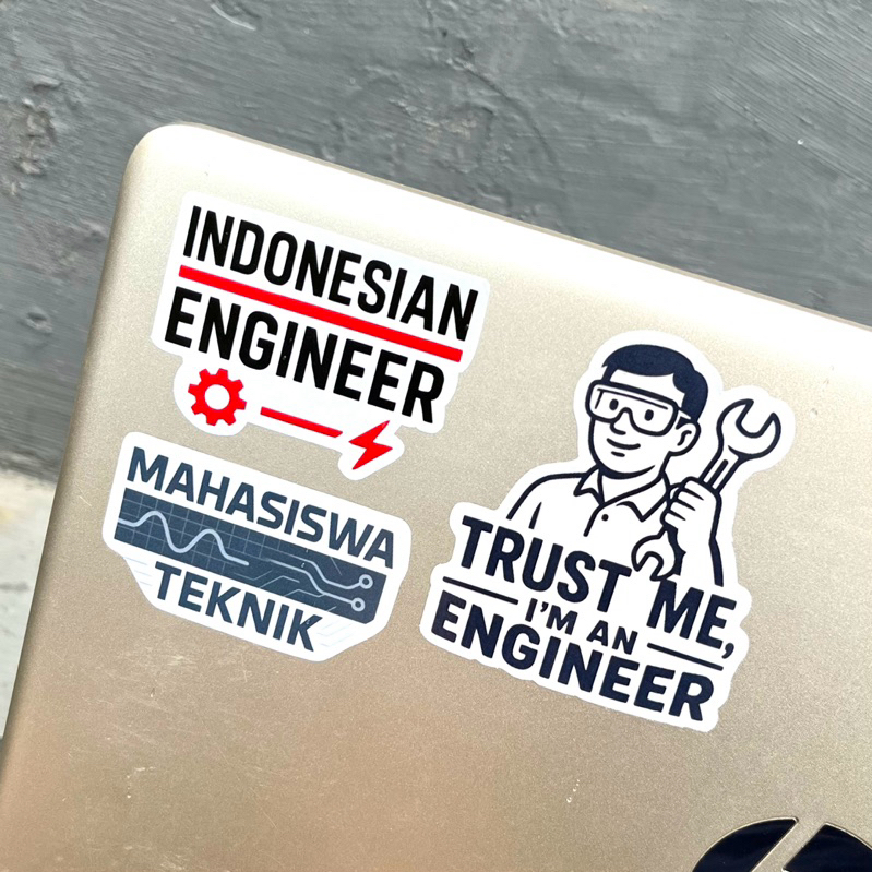 

Stiker Mahasiswa Teknik Sticker Pack Cutting Anak Teknik Engineer