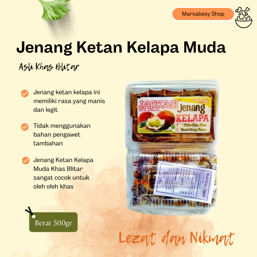 

NEW Jenang Ketan Kelapa Muda Khas Blitar 500 gram MURAH BERKUALITAS