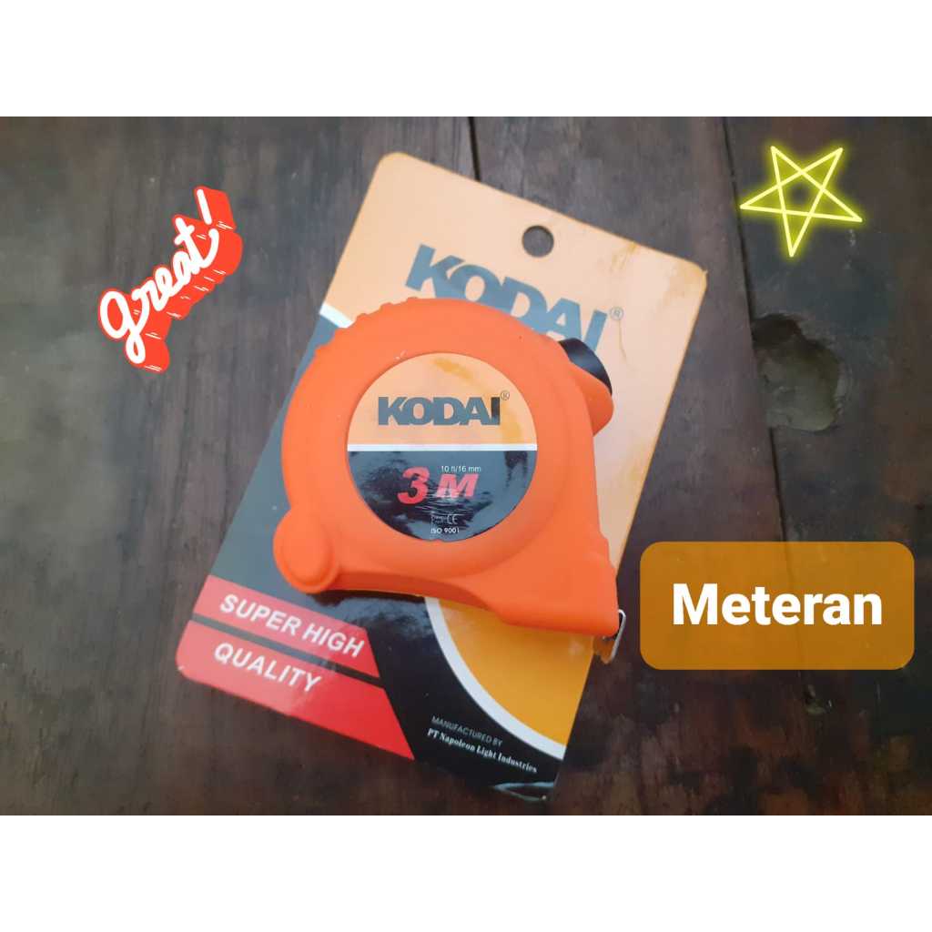 Meteran 3 meter/Meteran Auto Stop 3M/Meteran Tukang/Meteran Roll/Meteran tukang