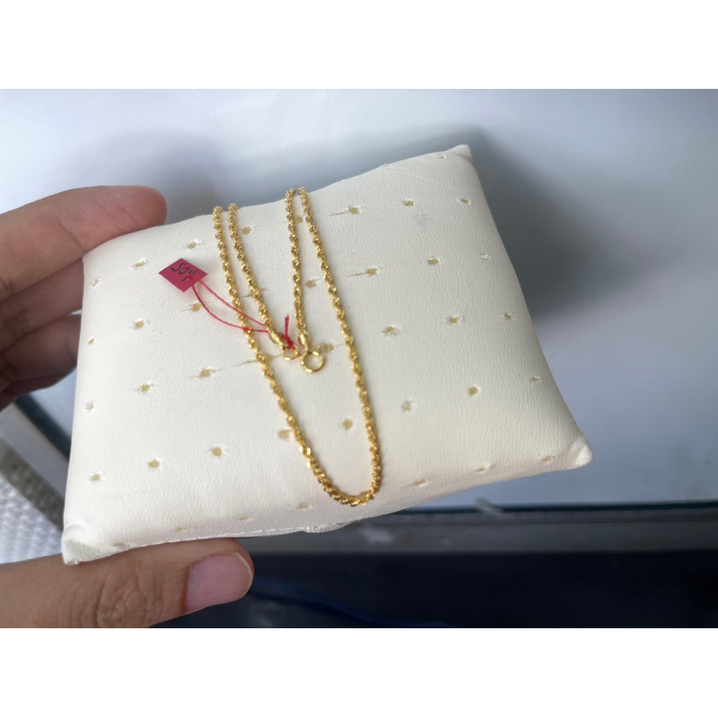 kalung anak model tali tambang emas asli kadar 700