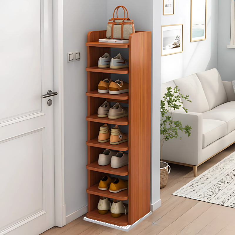 Rak Sepatu Kayu Solid Rak Sepatu Portable Rak Sepatu Bertingkat Rak Sepatu Susun Kuat