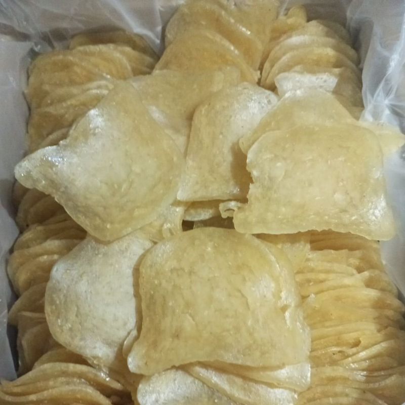 

kerupuk udang dan ikan ukuran besar RWM yg berkualitas 500g