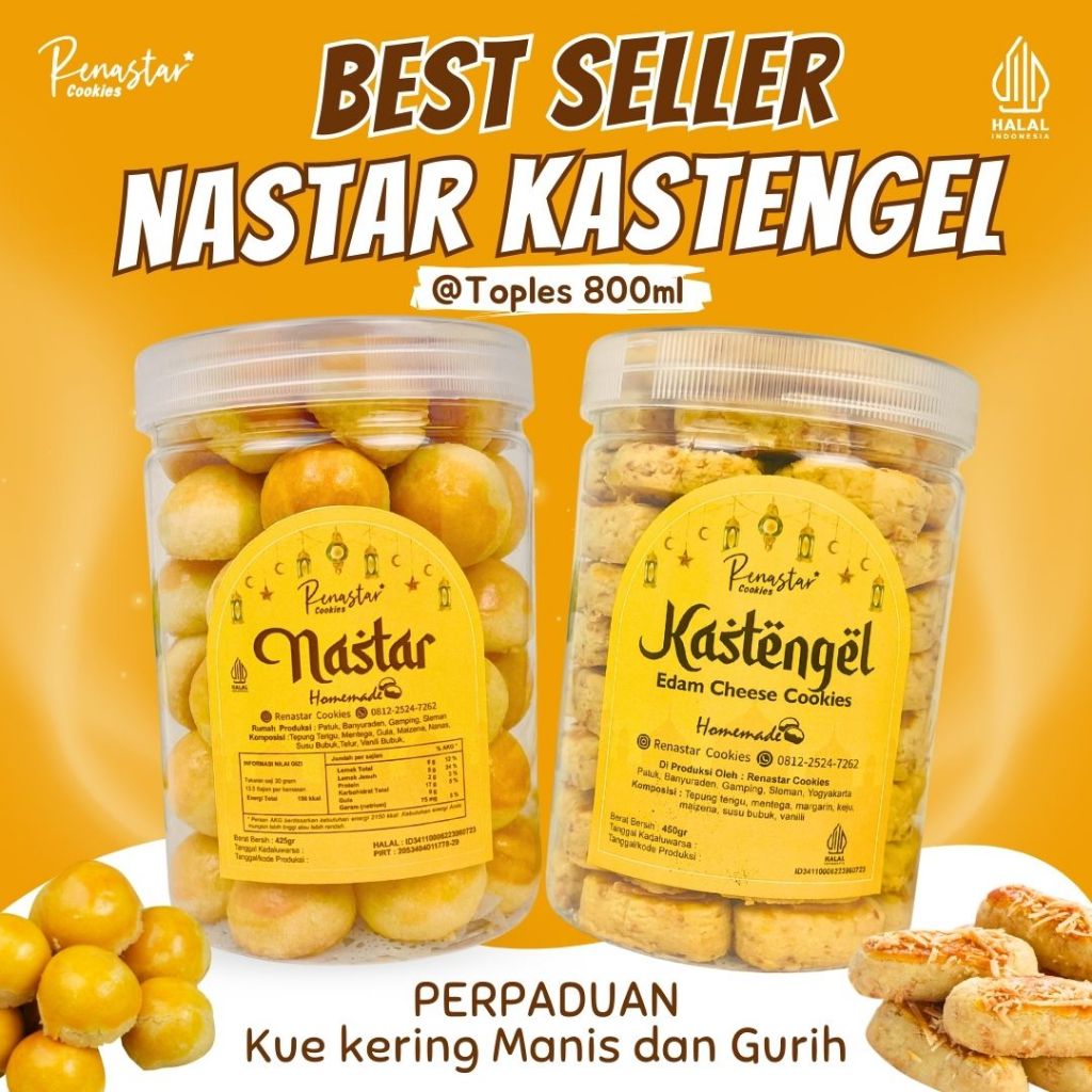 

BEST SELLER Kue Kering Nastar dan Kastengel Enak Manis Gurih Homemade