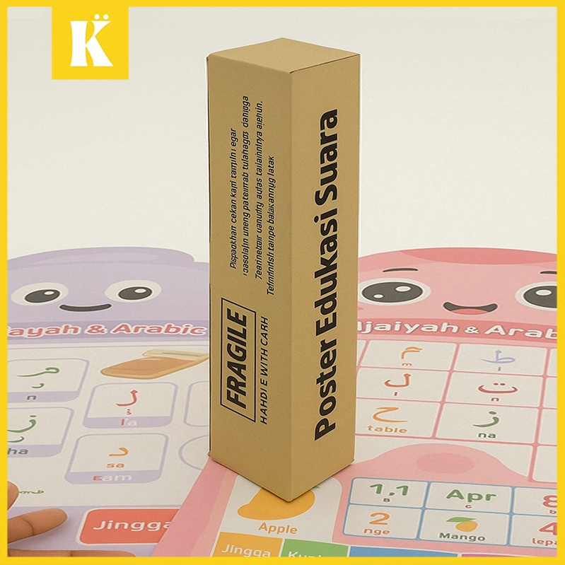 

[Poster Kotak] KardusPoster Dinding Edukasi Suara Kotak Kemasan Poster Dapat Gratis Jika Beli 2 Poster