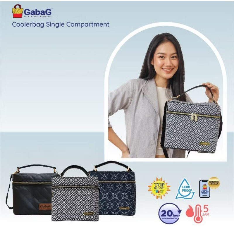 (ongkir 1kg) Coolerbag Gabag Gaia JARVIS - FREE Icegel