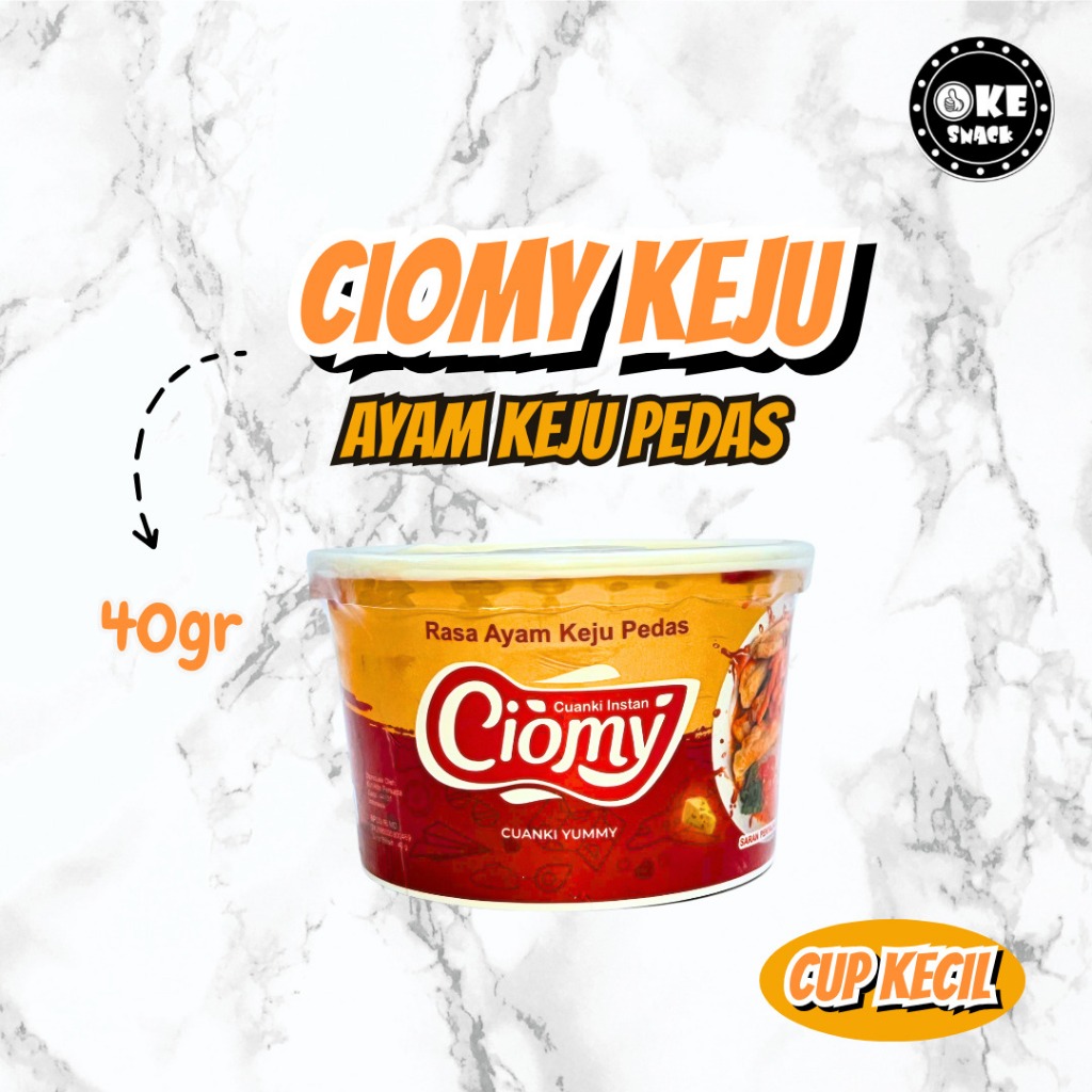 

Ciomy Cuanki Ayam Keju Pedas Cuangki Ciomy Cup Kecil Halal Non MSG