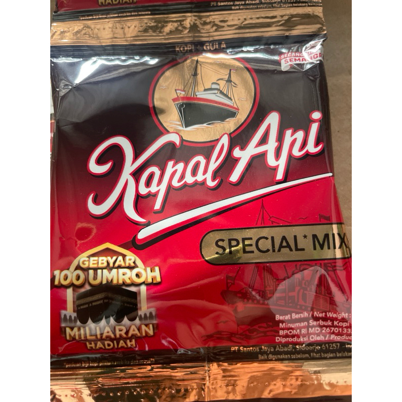 

Kopi Kapal Api Special Mix 23gr 1 renceng (10 pcs)