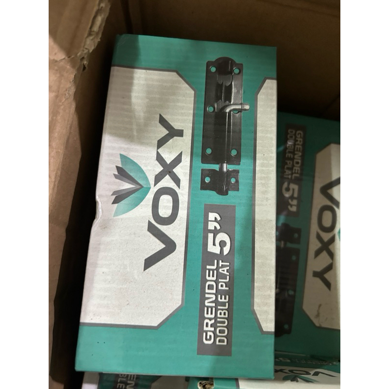 (per 12 biji) grendel double plat voxy 5”
