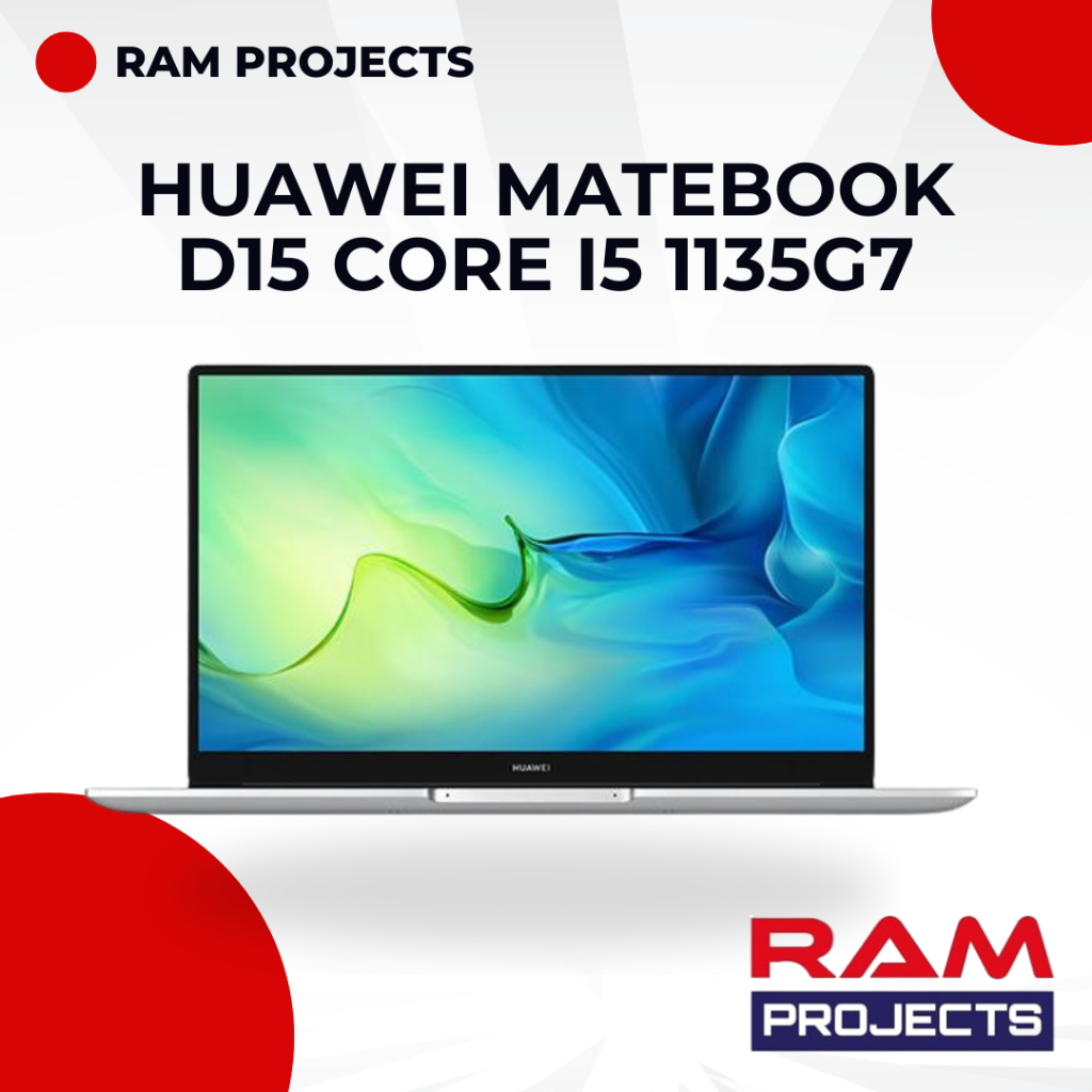 Huawei MateBook D15 Core i5 1135G7 Memori 8 GB SSD 512 GB Win 11 (Intel Core i5-1135G7, RAM 8GB, SSD