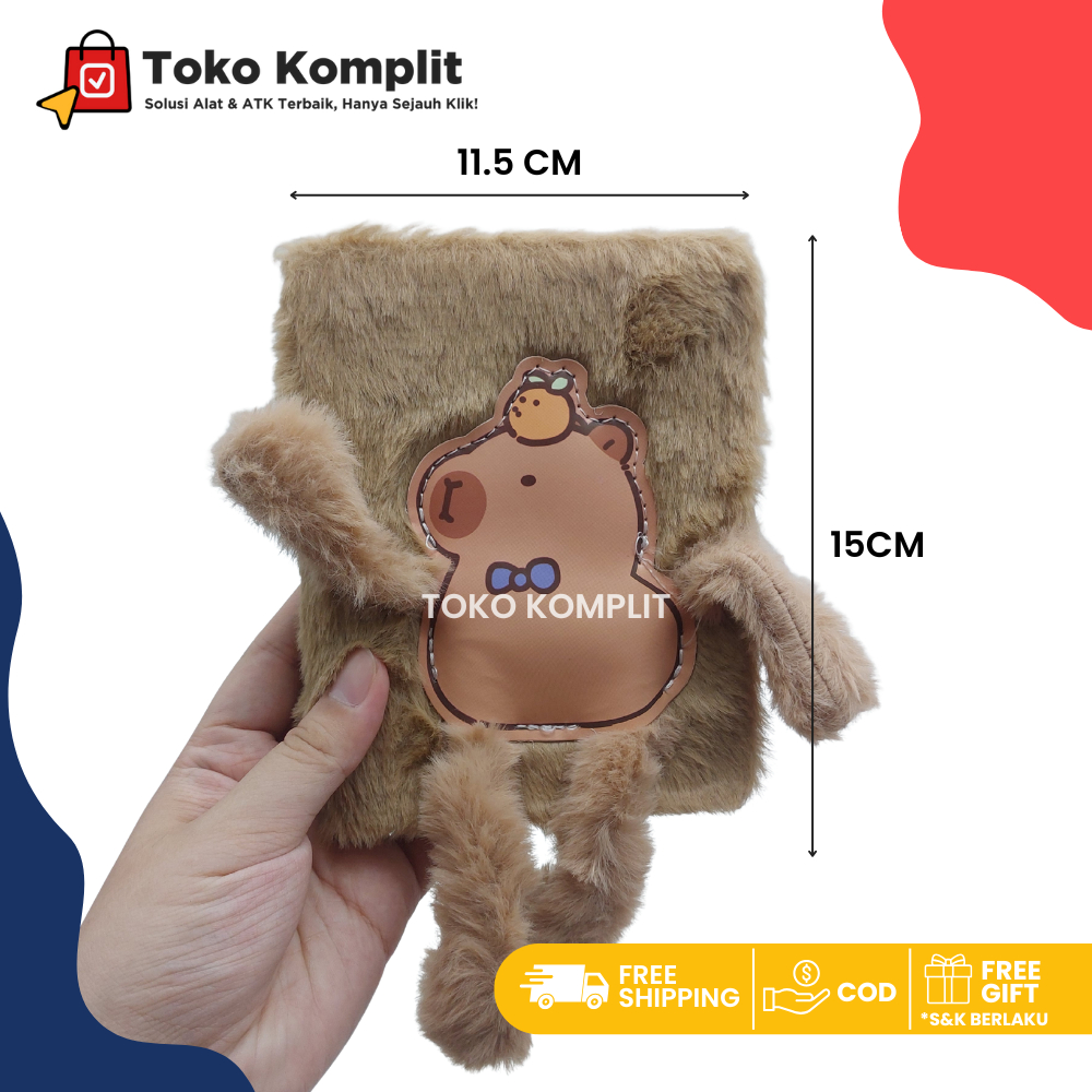 

Komplit - buku A6 notebook bulu Capybara MR64-1337