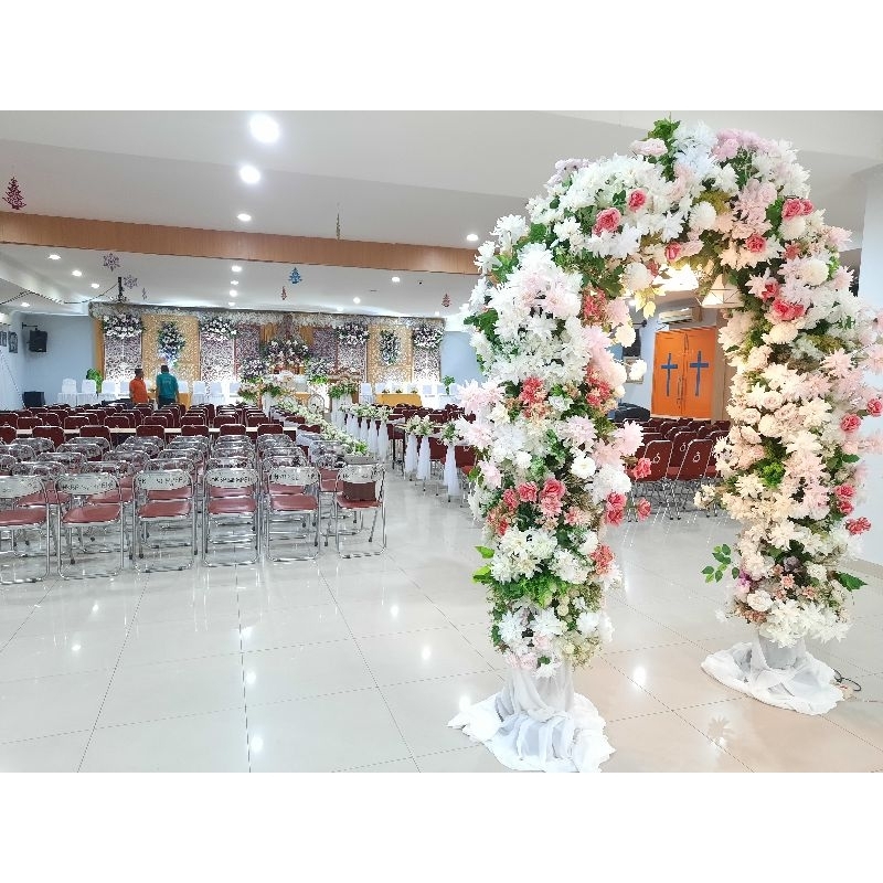 Dekorasi Pelaminan Adat Batak 8 meter & pemberkatan pernikahan