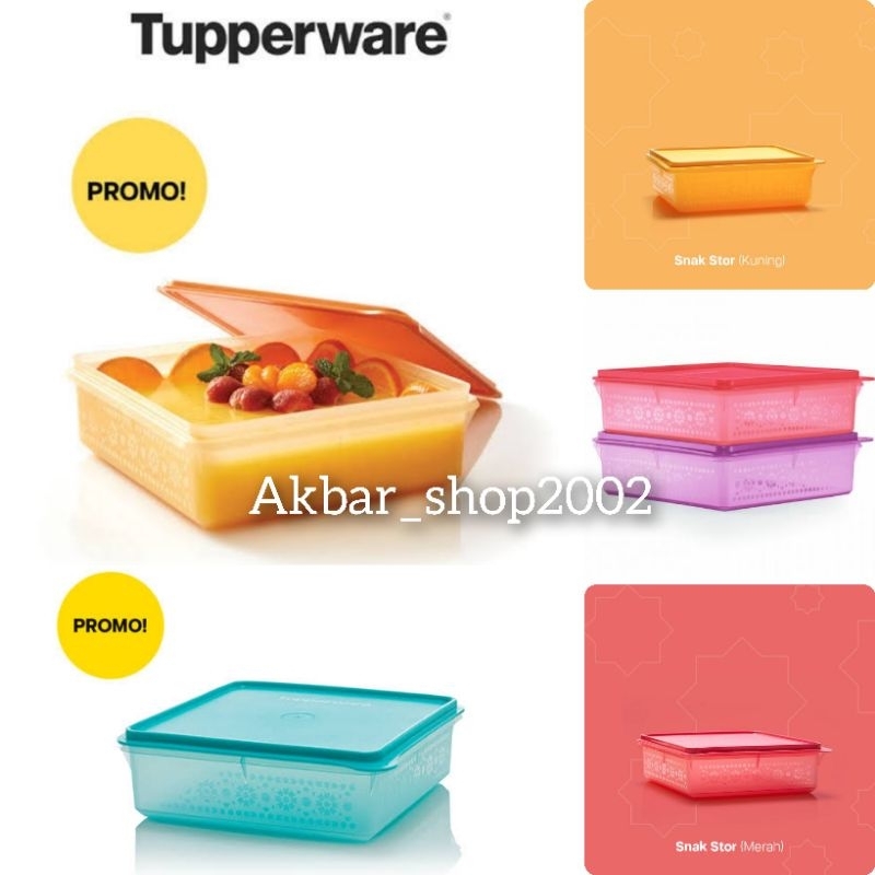 Tupperware mosaic snack stor