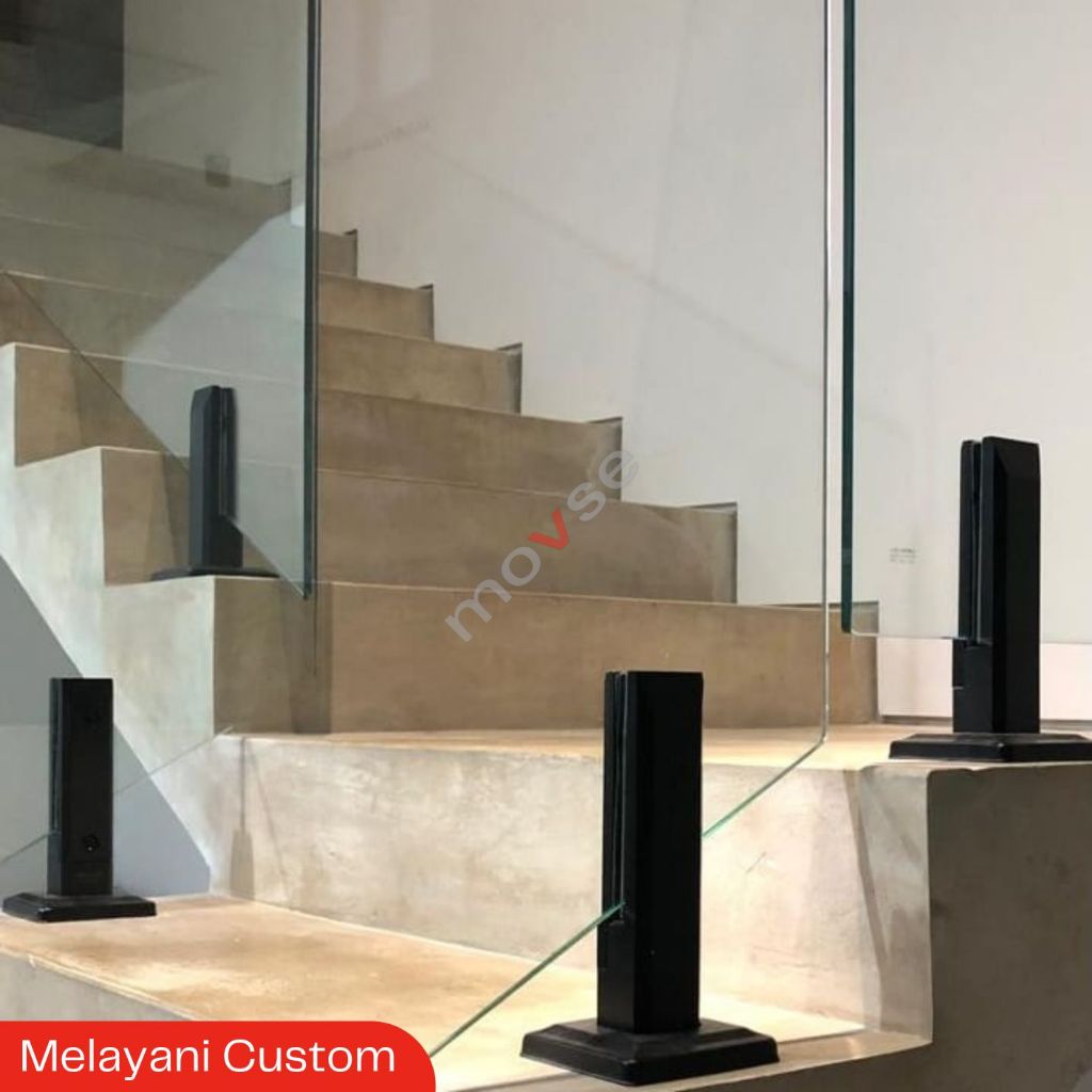 Railing Kaca Tangga dan Balkon