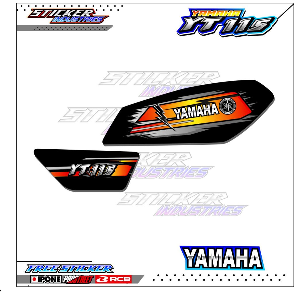 STRIPING VARIASI YAMAHA YT 115 RACING STYLE / STICKER LIST VARIASI MOTOR YT 115