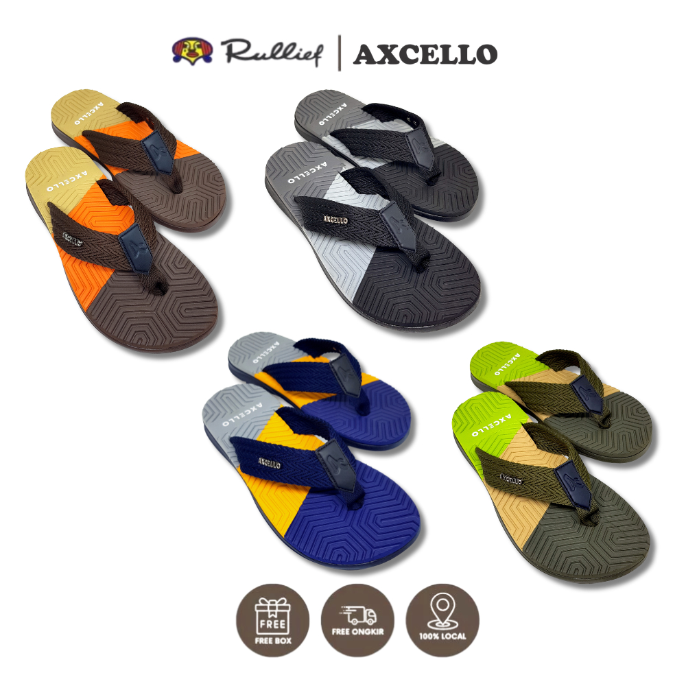 Rullief x Axcello - Sandal Pria Axcello DIO 18 - Sendal Casual Formal Cowok