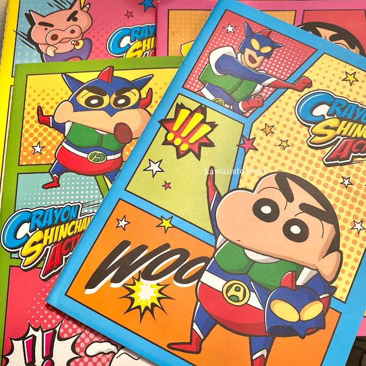 

Ay00! Sinchan Alat Tulis Stationery Joytop Pulpen Buku Binder NotCorrection Tape Tipex Pouch