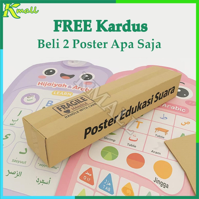 

【Hanya Kardus】Poster Kardus / Dinding Poster Box Karton / Edukasi Poster Kotak Kemasan / Beli 2 Poster Free Carton Box