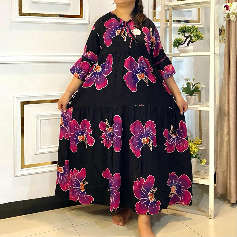 Sekdress (SD) Batik Copar Airin Kimono Susun Tgn 3/4 Terompet