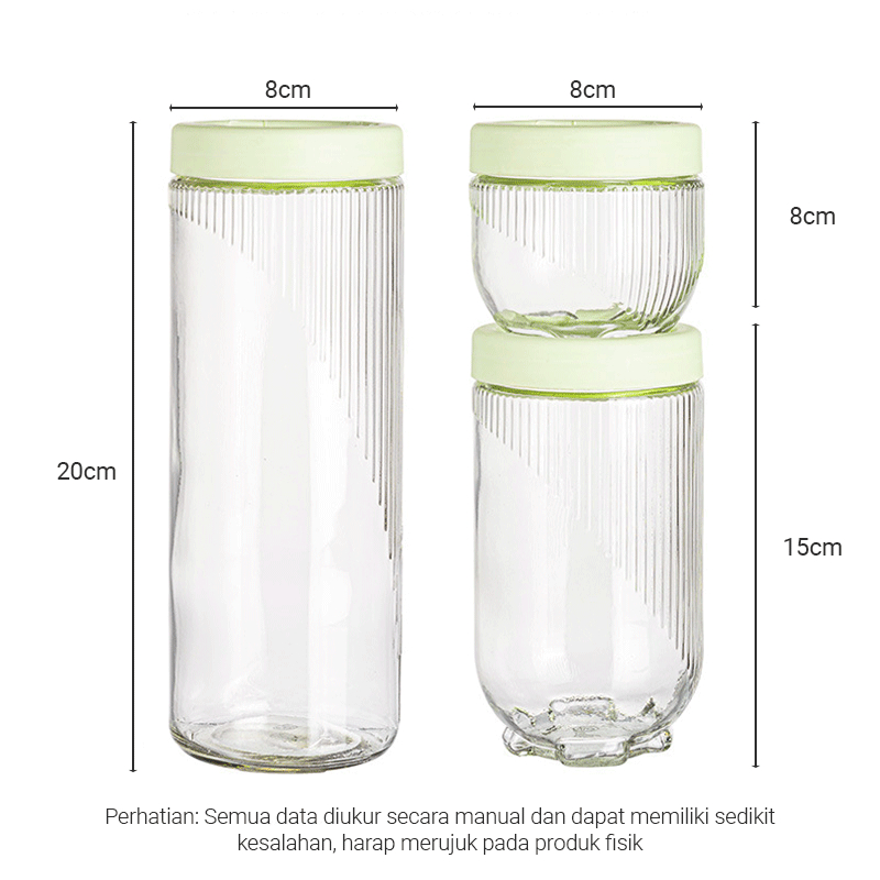 Terbaru WholesaleMehaa Toples Kaca Tiga Set Model Eropa Dan Amerika / Toples Kaca Lebaran Cantik Set