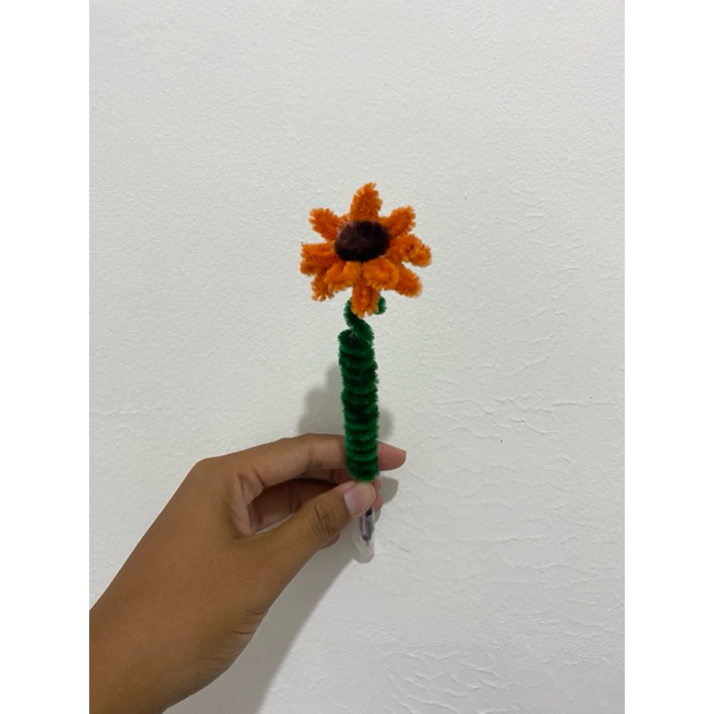 

pulpen bunga matahari/ pulpen kawat bulu/pulpen lucu/ pulpen unik