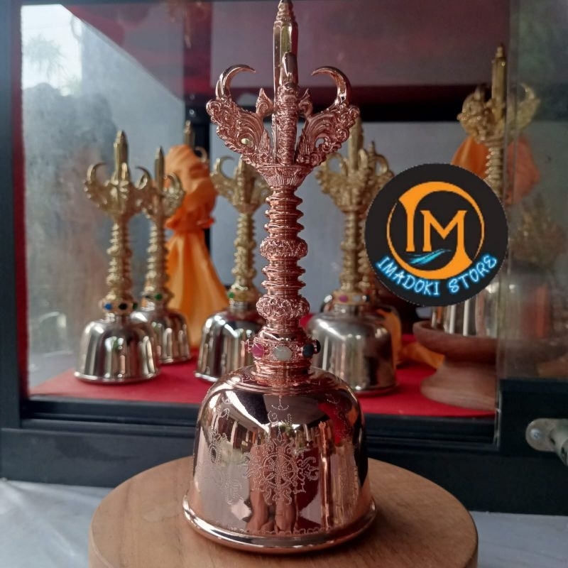 GENTA NAWA SANGA 8 CM WARNA TEMBAGA / GENTA BALI NAWA SANGA 8 CM WARNA TEMBAGA