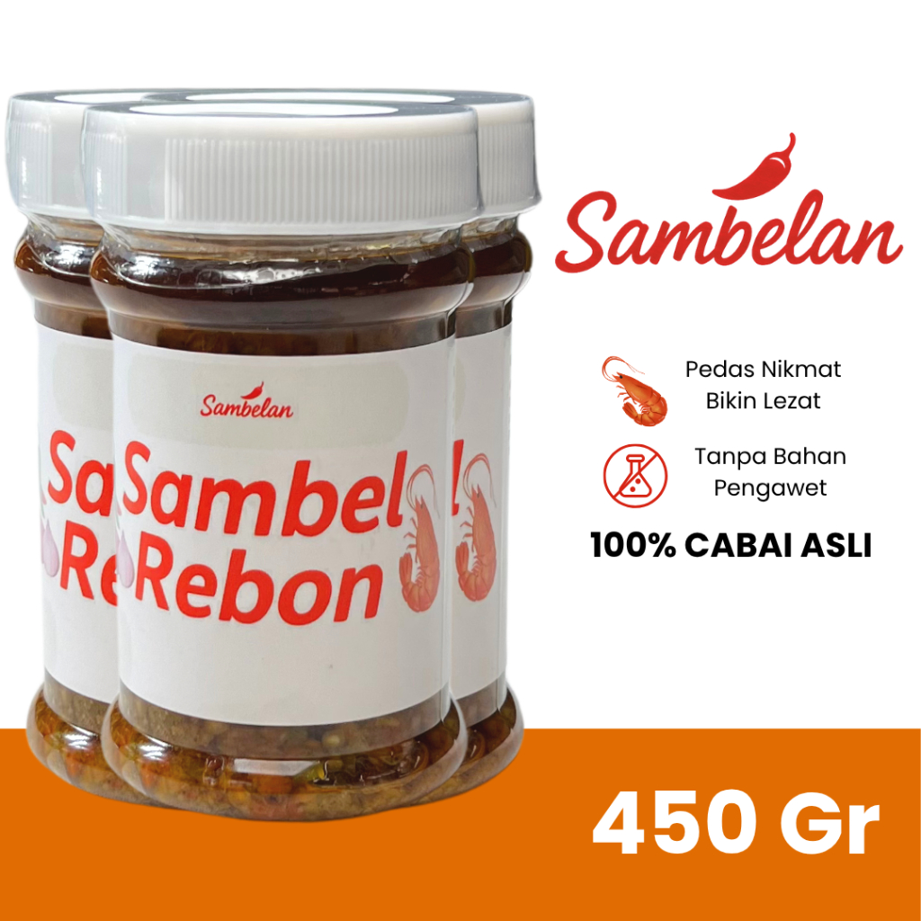 

Sambelan - Sambal Rebon Pedas Nikmat 450gr