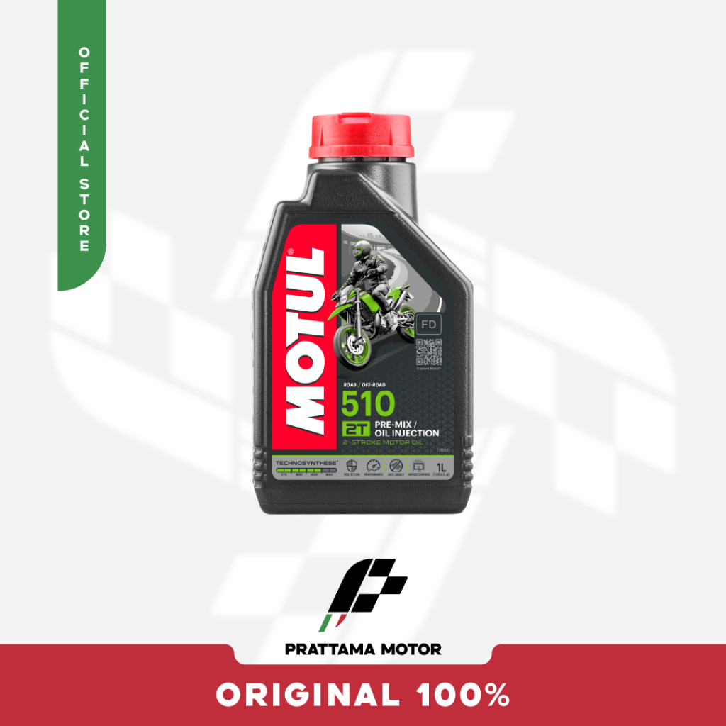Oli MOTUL 510 2T PREMIX/OIL INJECTION - Oli Mesin 2 Tak Premium untuk Motor Injeksi & Campur Manual,