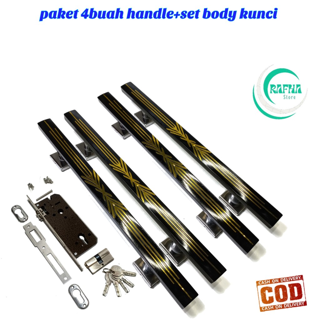 set gagang handle pintu rumah pilihan panjang 33cm 45cm dan 60cm bahan stainless untuk pintu depan m