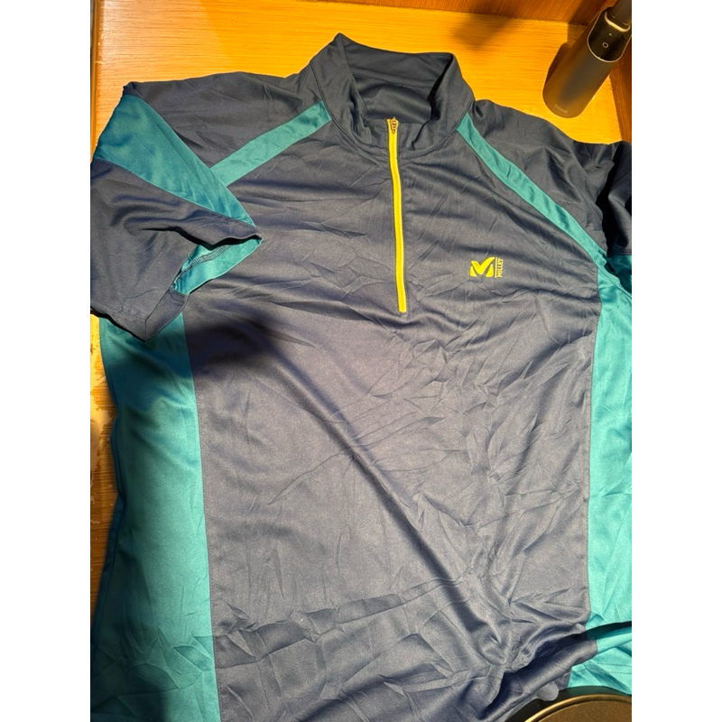 Kaos Millet Baselayer Blue Kaos Gunung Outdoor Hiking Trekking Kaos Olahraga Original 100% #millet #