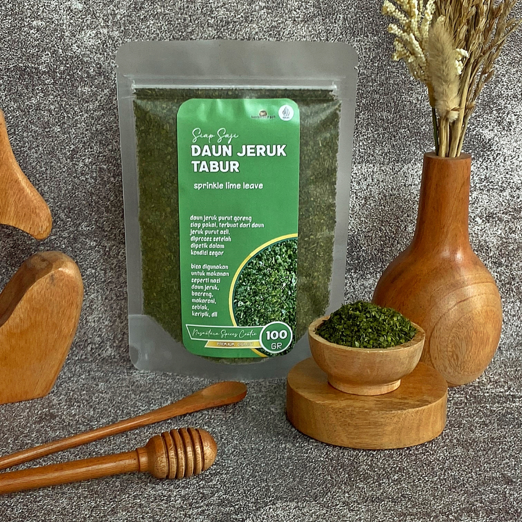 

DAUN JERUK PURUT TABUR 100 GR. Sudah di goreng siap saji.
