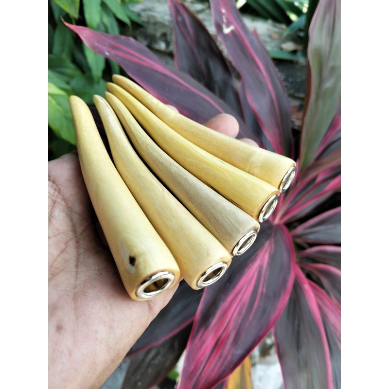 once pipa rokok kayu kemuning gading size 12cm