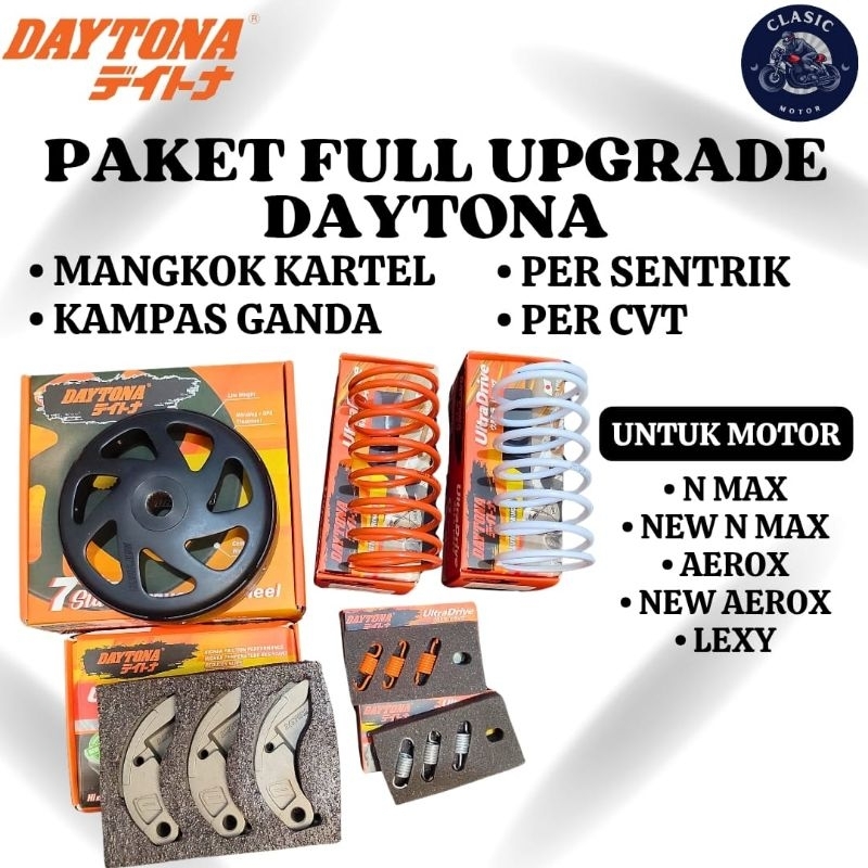 PAKET UPGRADE CVT DAYTONA MANGKOK KARTEL DAYTONA KAMPAS GANDA DAYTONA PER CVT DAYTONA PER SENTRIK DA