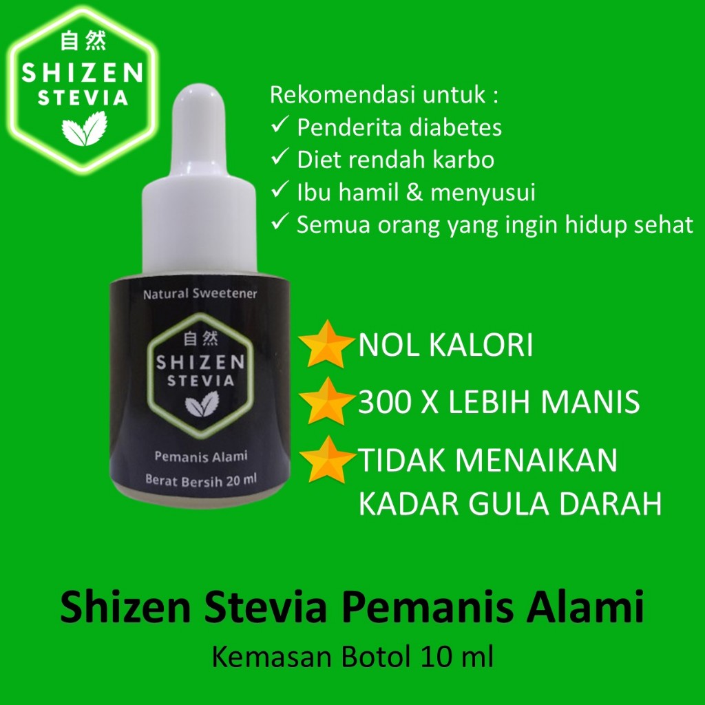 

Shizen Stevia Cair Natural Sweetener Bottle 10 ml