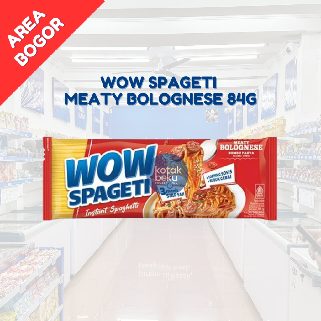 

WOW SPAGETI MEATY BOLOGNESE 84G